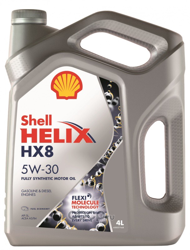 Масло моторное синтетическое 5W-30 Shell Helix HX8 4л
