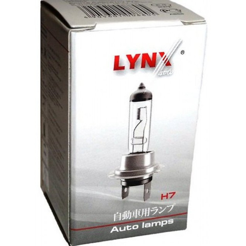 Лампа галоген H7 LYNX 12V 55W PX26D 