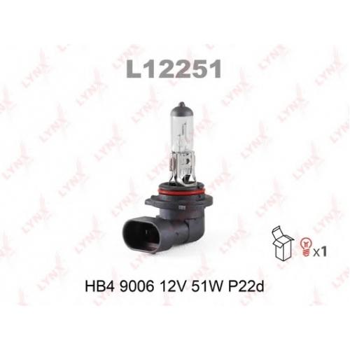 Лампа галоген HB4 LYNX 12V 51W P22d