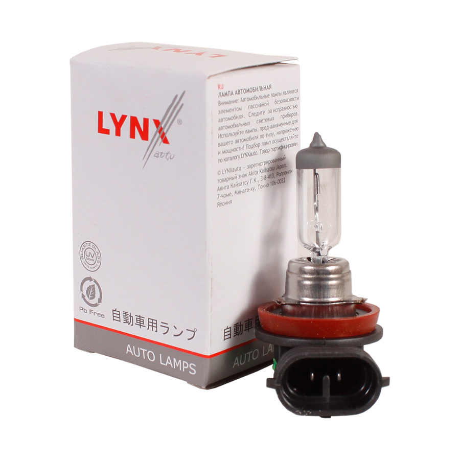 Лампа галоген H11 LYNX 12V 55W PGJ19-2