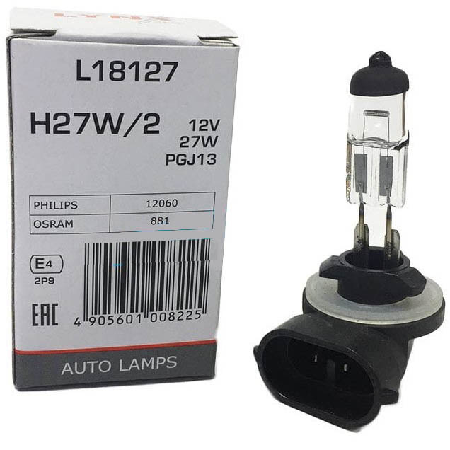 Лампа галоген H27/2 LYNX 12V 27W PGJ13