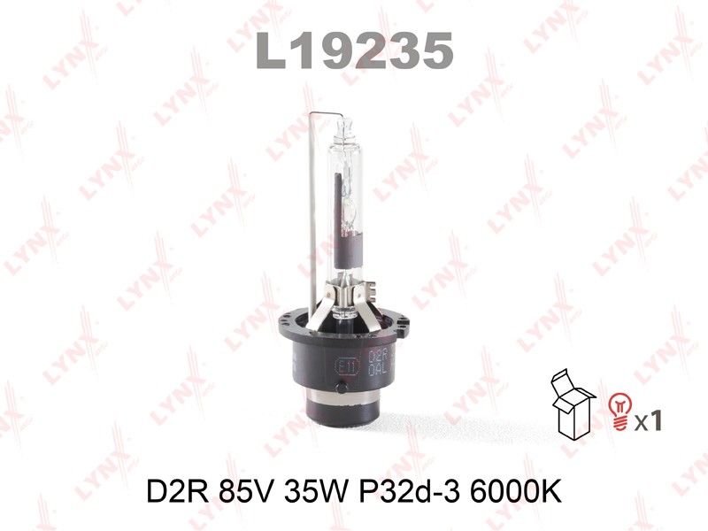 Лампа ксеноновая D2R LYNX 85V 35W P32d-3 6000K