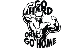 Наклейка Go hard or go home
