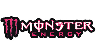 Наклейка Monster Energy розовый