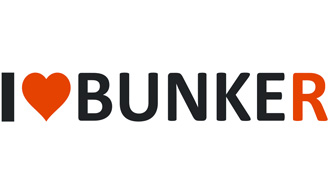 Наклейка Я люблю bunker