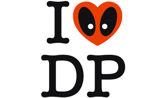 Наклейка I Love Deadpool